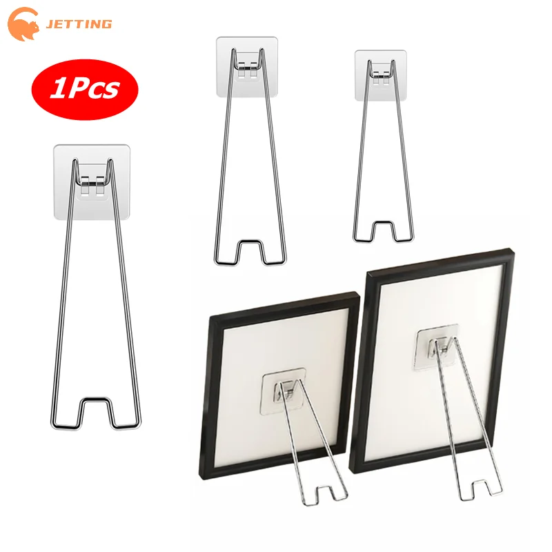 (New) 1Pcs Photo Frame Stand Desktop Display Stand Holder For Pictures Albums And Artwork Easy Setup Sturdy Support