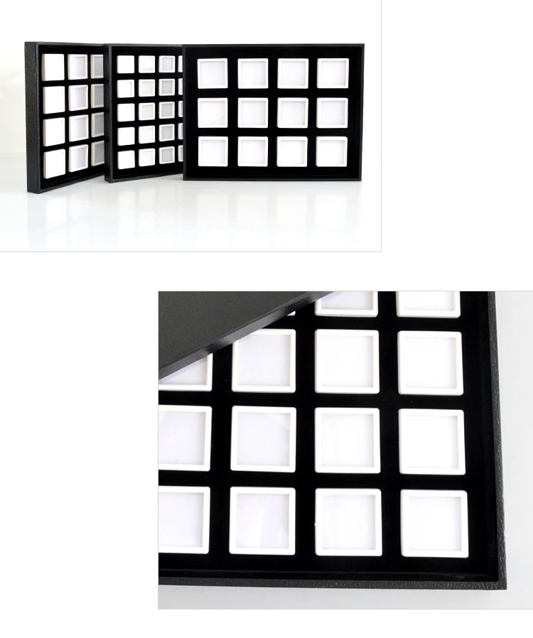 Wholesale Jewelry Gem Display Box Case Loose Diamond Storage Tool Coin Jar Show Tray Gem Pot Gemstone Organizer Holder Container