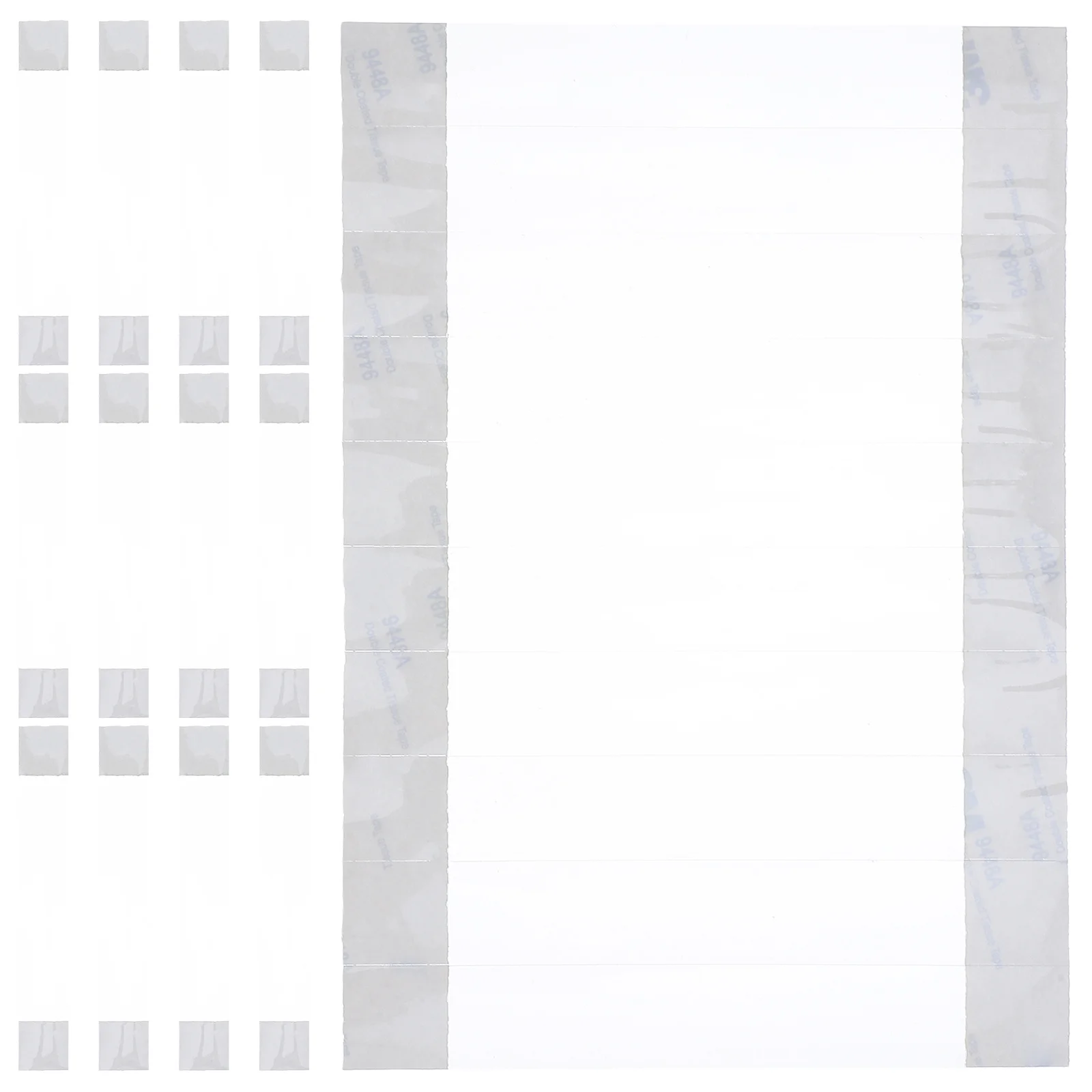 

300Pcs Transparent Plastic Price Tag Adhesive Strips Self-Adhesive Sign Holders for Retail Display Price Label Clear Sticky Tape