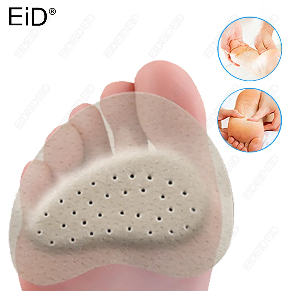 Leather Forefoot Pads Women High Heels Sandals Anti Slip Stickers Pain Relief Toe Cushion Insert Insoles Foot Care
