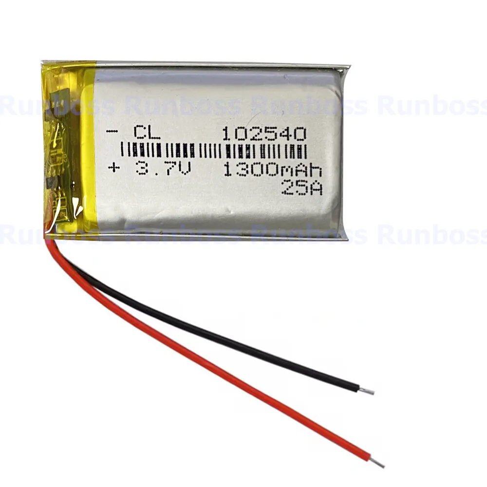 2PCS 3.7V Polymer Lithium Rechargeable Battery 302540 402540 502540 602540 702540 802540 902540 102540 For GPS Driving Recorder