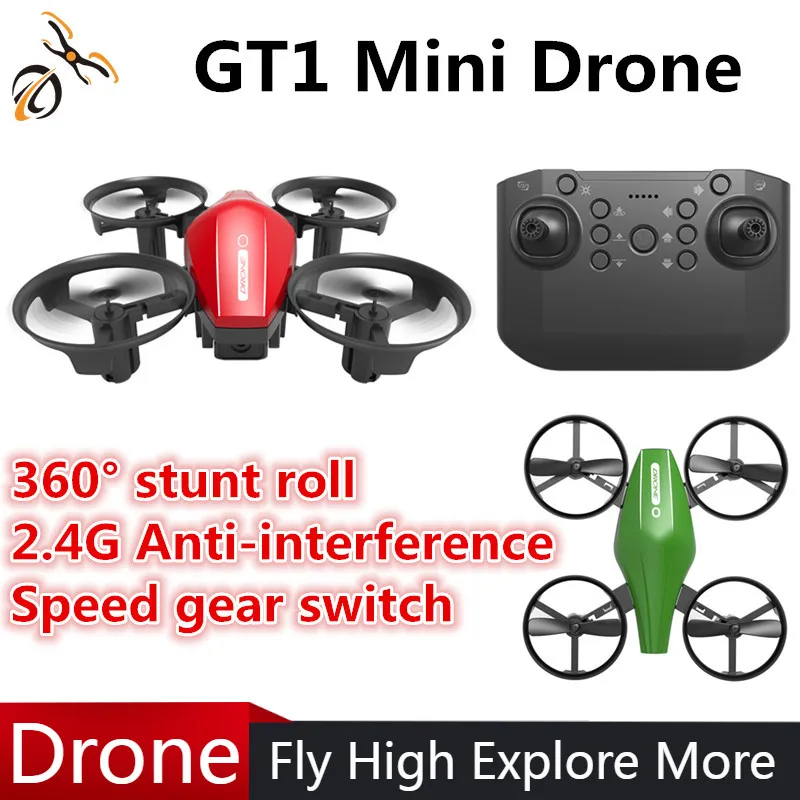 

GT1 Mini Drone Remote Control Airplane Model Four-axis 2.4G Flying Portable RC Stunt Aircraft Boys Girl Birthday present Toys