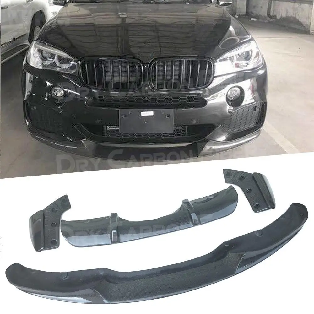 

Carbon Fiber Front Bumper Lip Spoiler Rear Diffuser Splitters For BMW X5 F15 M-Tech M Sport 2014-2018 FRP Body Kit