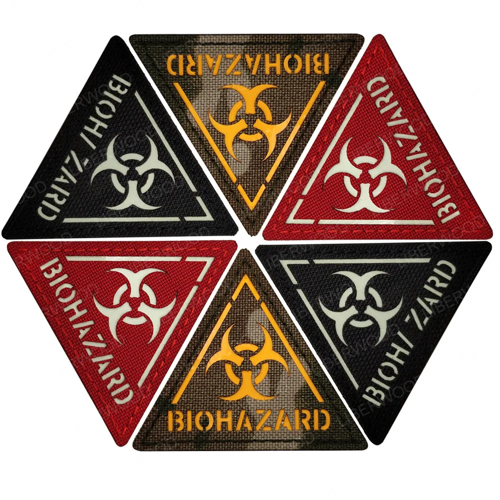 Umbrella Corporation PVC ثلاثية الأبعاد شارة مطاطية التصحيح التكتيكي الراكون شعار Corp Biohazard Insignia زين شعار