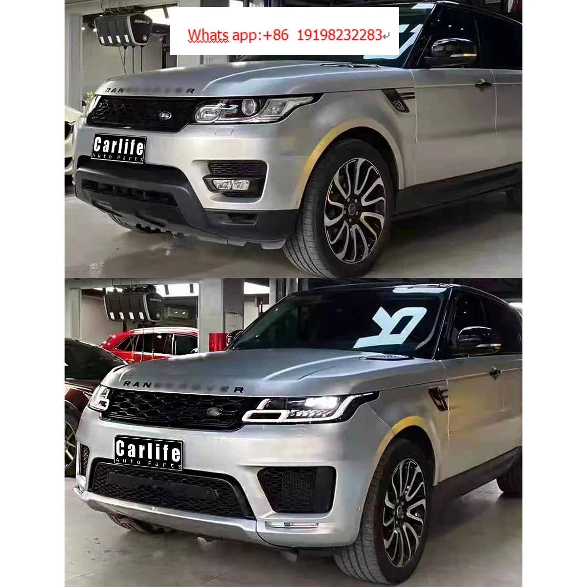 Consist of grill bumper body kit for Land Rover Range Rover sport L494 2014-2017  Alterated to 2020.