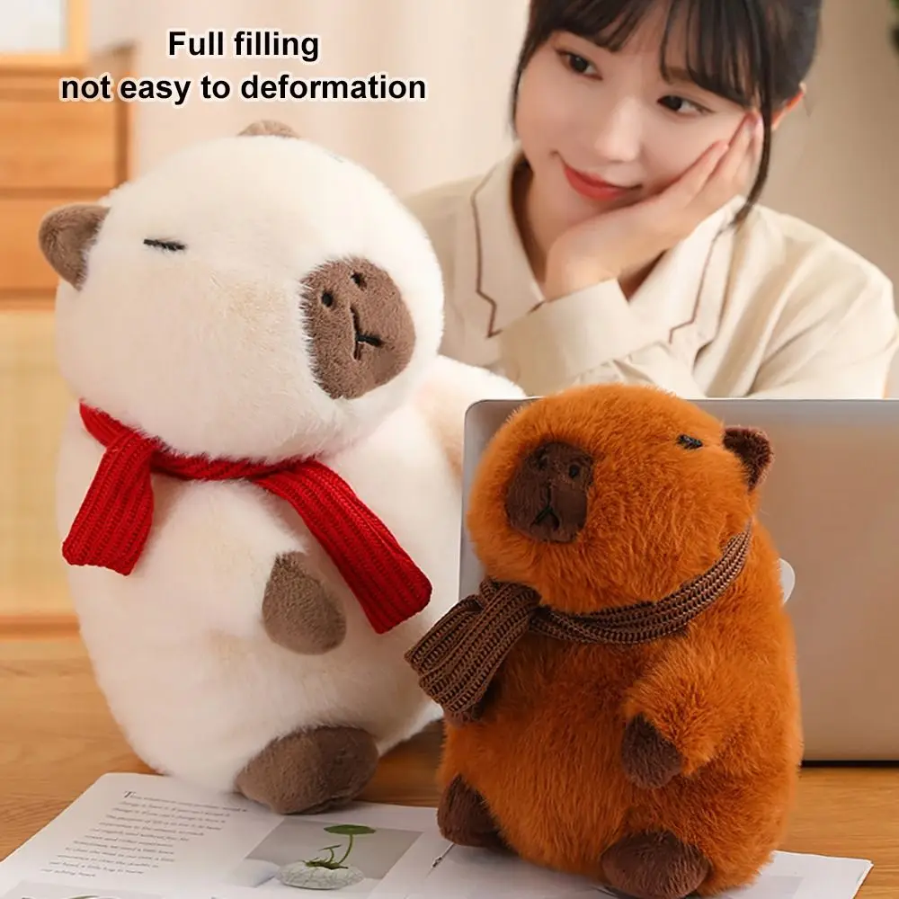 Kawaii Capybara Plush Toy Home Decoration Cute Soft Fluffy Capybara PP Cotton Stuffed Animals Girlfriend