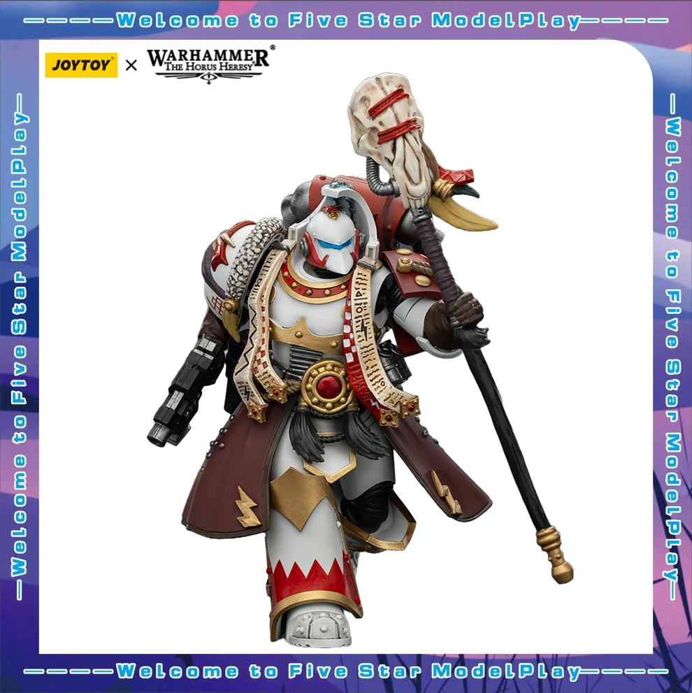

【FS】JOYTOY Warhammer 40K Scale 1/18 Action Figures White Scars Stormseer Consul Models Toys Gifts