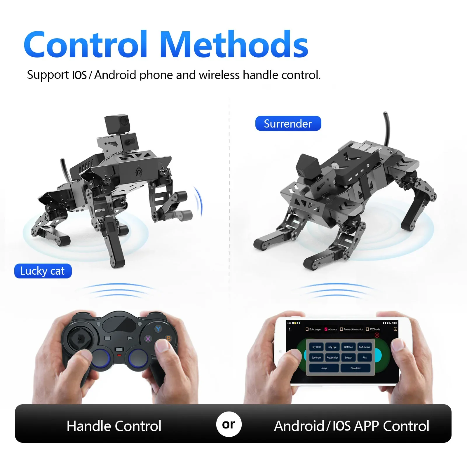 Hot saling Quantity excellent quality Metal Aluminum Alloy Programmable Smart STEM Educational Robot