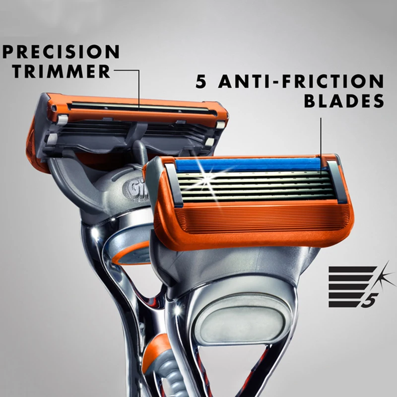 Gillette Fusion 5 Scheermesje Veilig Handmatige Scheermesjes Voor Mannen Gezicht Ontharing Vervanging Scheermesje Vult Origineel