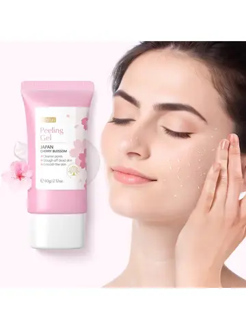 Sakura Face Deep Cleaning Exfoliating Gel Skin Care Whitening Moisturizer Repair Facial Scrub Skin Care 60g