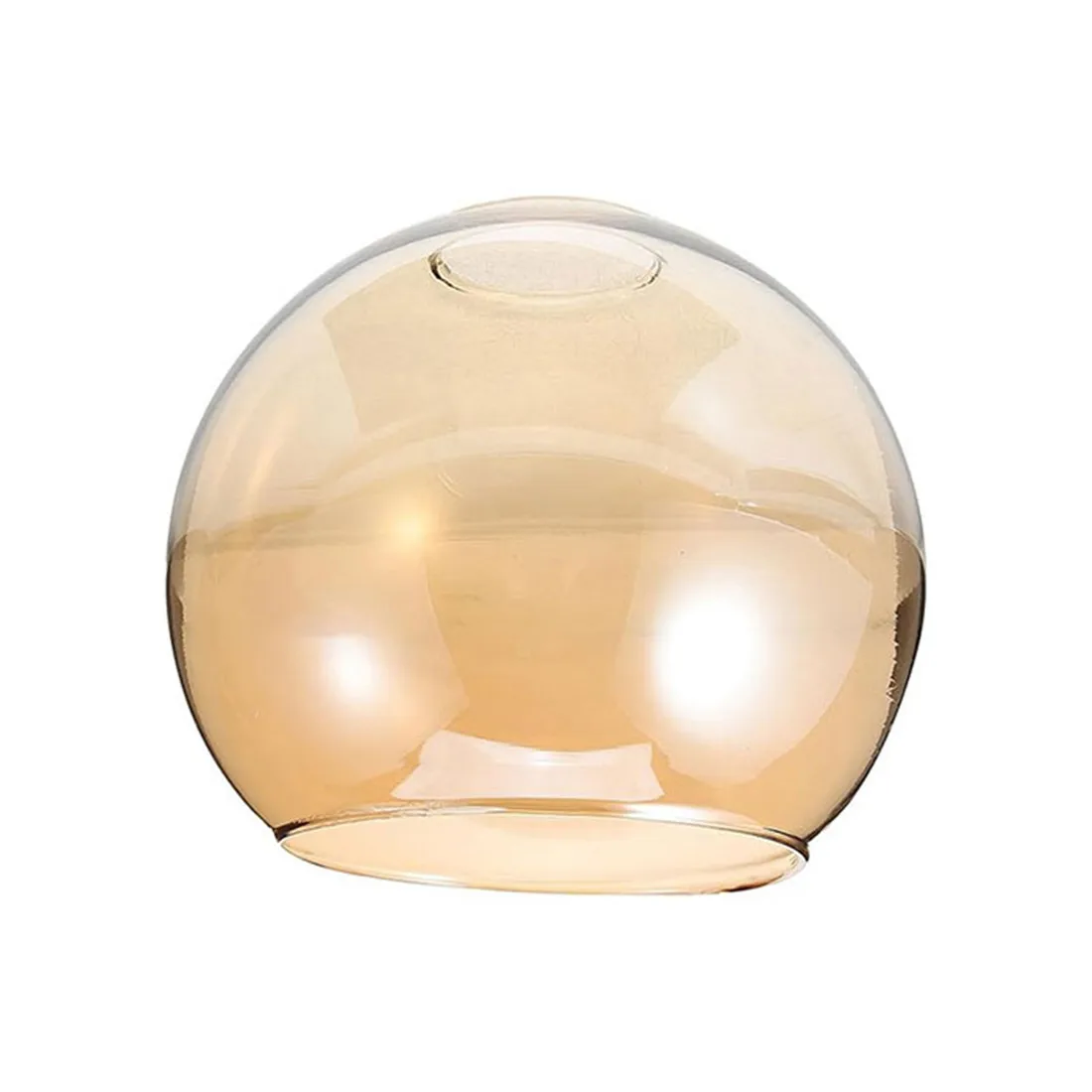 سهلة تناسب 46 مللي متر 47 مللي متر فتح جهاز تبخير زجاجي عاكس الضوء العنبر المدخن رمادي كونياك E27 غطاء المصباح لغرفة المعيشة مُثبتة في السقف ضوء #3