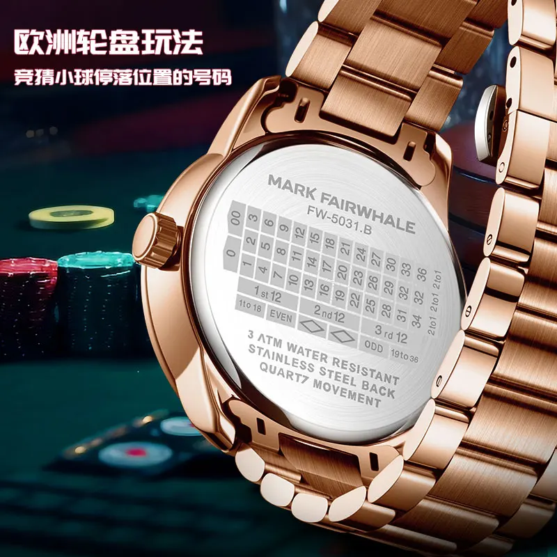 Custom LOGO Watch's Dial Man Watches Quartz Stainless Steel Wholesale Waterpoof