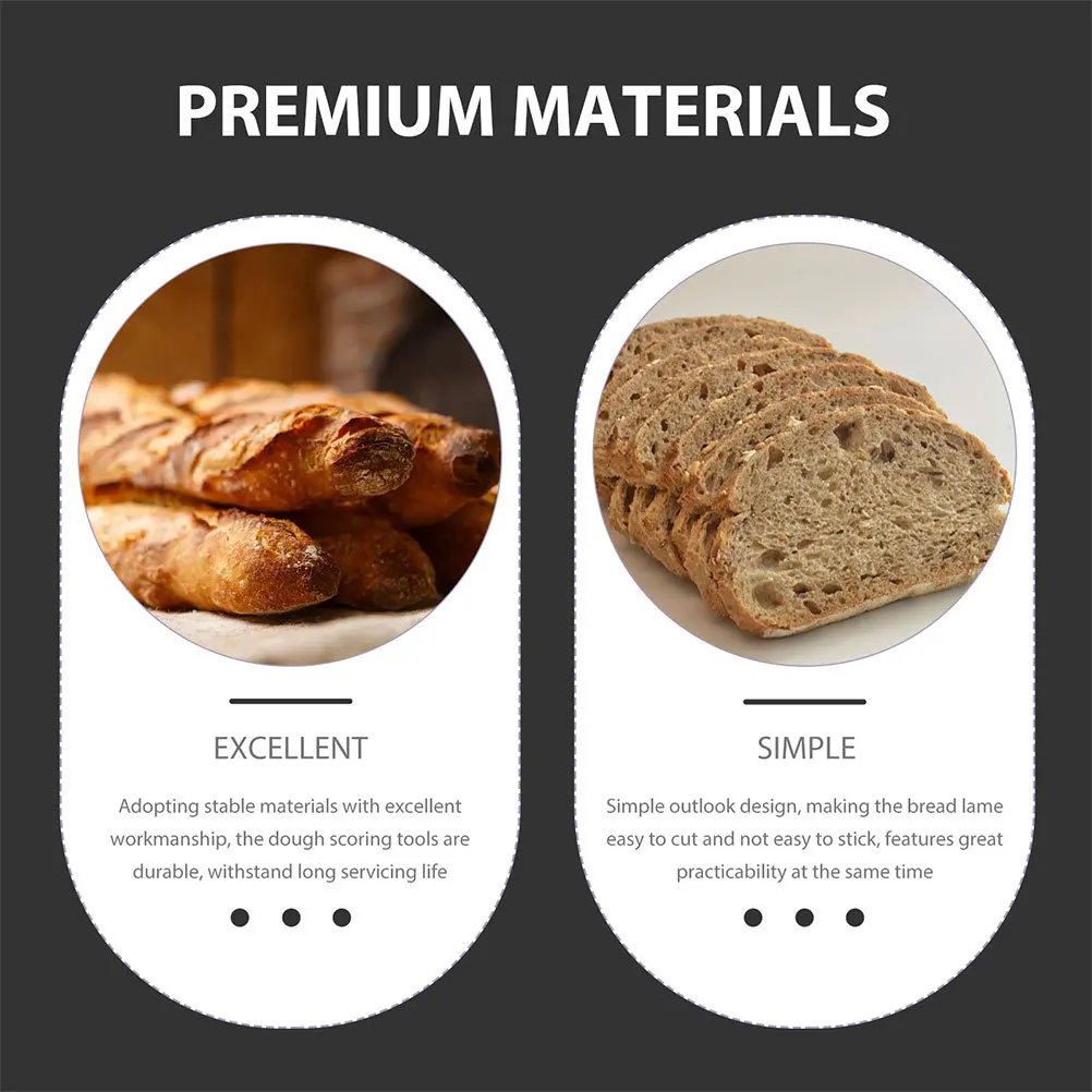 

1Set Bread Lame Kit Exquisite Craftsmanship Stable Materials Baking Supplies Easy Operation Storage Homemade Bread Cutting
