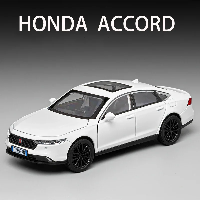 2024 New 1:32 Honda Accord Alloy Model Car Toy Diecasts Metal Casting Sound and Light Car Toys For Children Vehicle