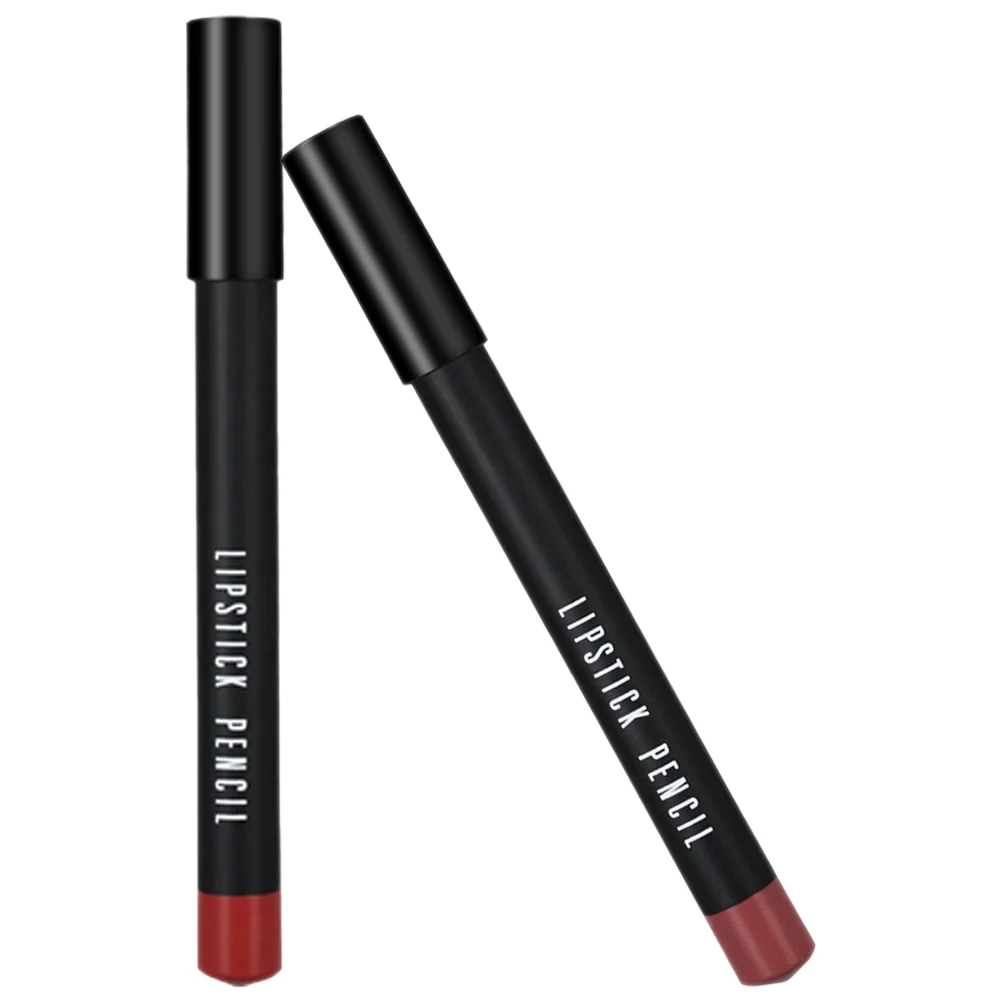 2 pièces de crayon à lèvres étanche Jules Liner 256, rouge à lèvres saillant pour femmes, pâte de haricot rouge