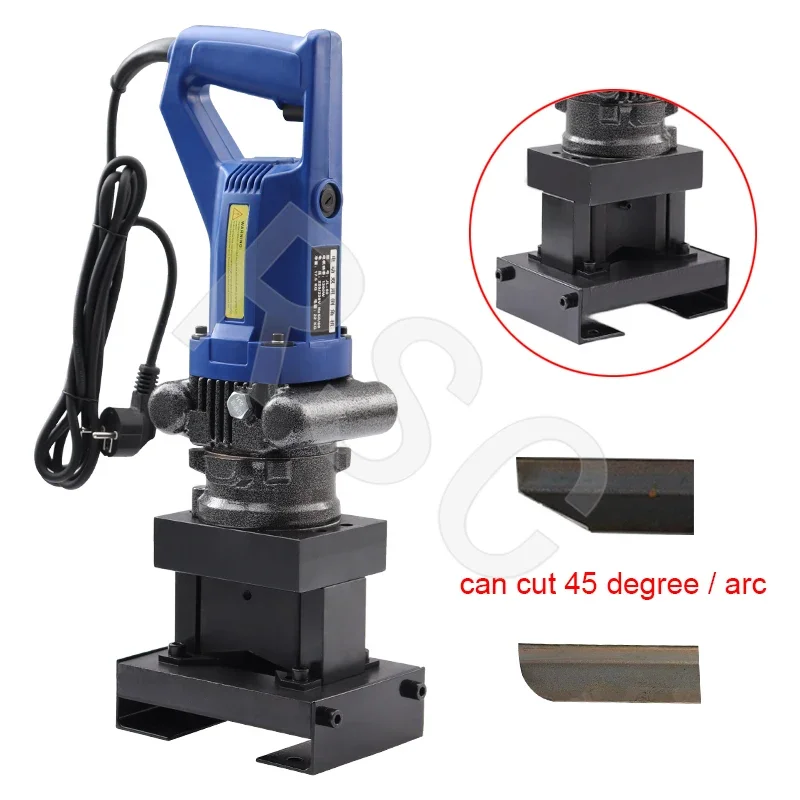 JL-60 Electric Angle Iron Chamfering Machine, 45° Cutting & Arc Multifunctional Tool for Steel Metal Iron Work