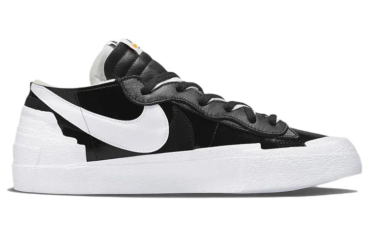 Nike Sacai X Blazer Lage 'Zwart Patent' Sneakers Schoenen