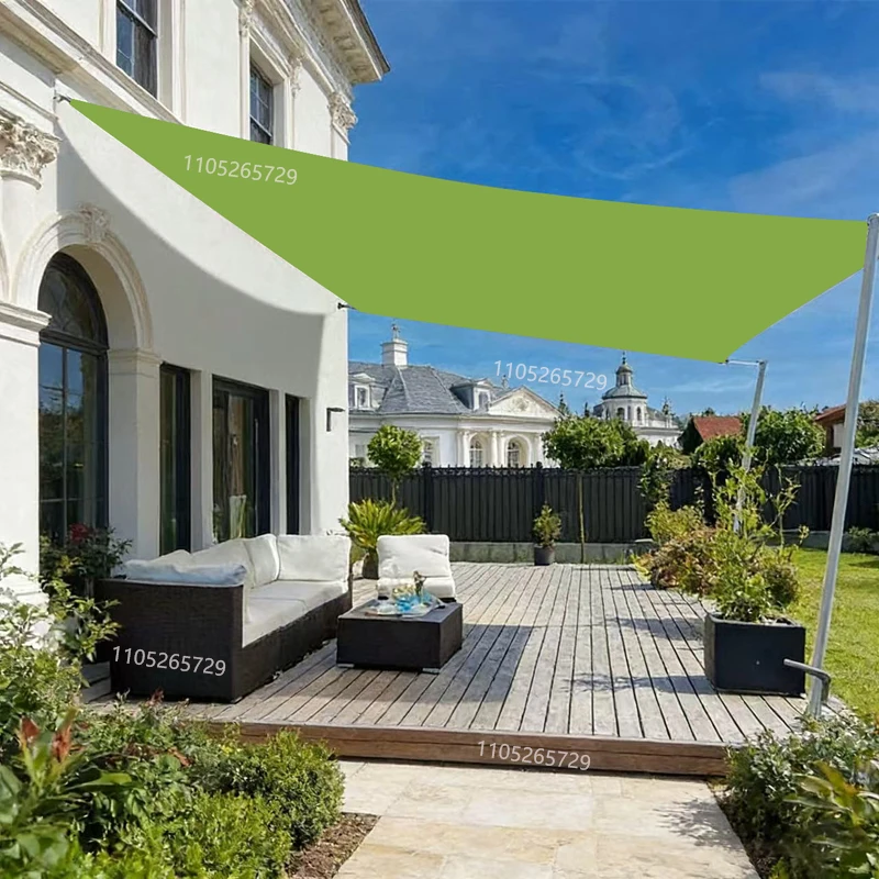 Outdoor Waterproof Sunshade Sail Garden Terrace Sunshade Rectangular UV Blocking Sunshade Camping Picnic Beach Visitors