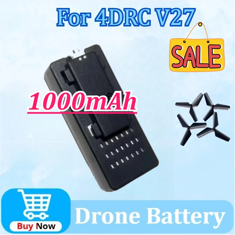 

Newly 3.7V 1000mAh Replacement Drone Battery for 4D-V27 Foam Glider Drone Battery Spare Part 4DRC V27 RC Plane Battery