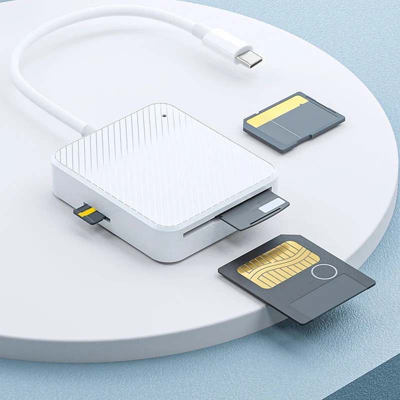 Adattatore per lettore di schede di memoria 4 in 1 Tipo C USB-C Lettore di schede Smart Media OTG M2 SD SM XD per accessori Android