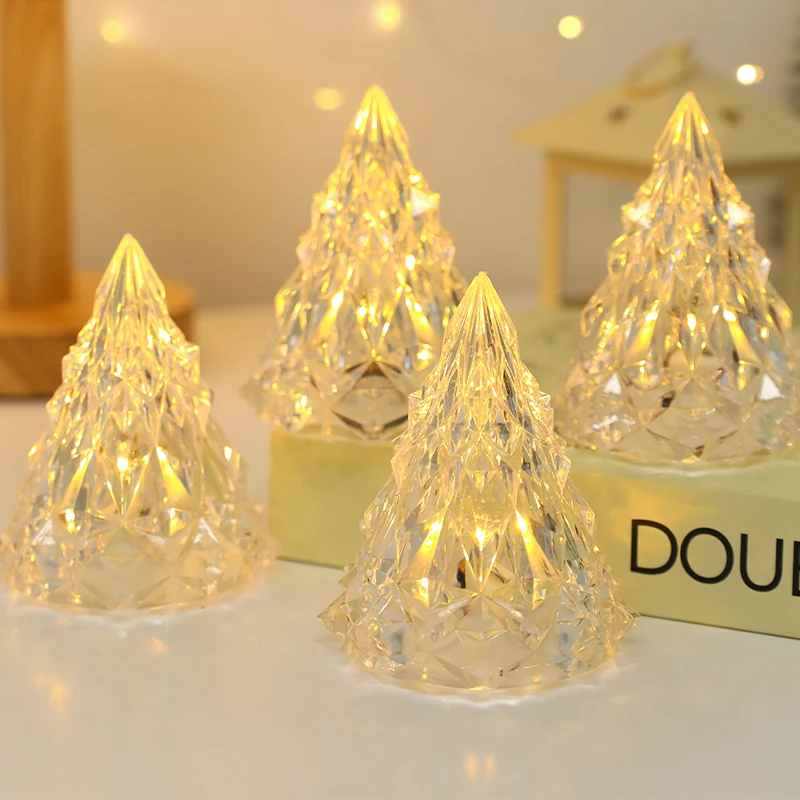 Christmas Decoration Tree Iceberg Lights Sparking Diamond Romantic Nightlight Home Ambience LED Lights Xmas New Year Gifts