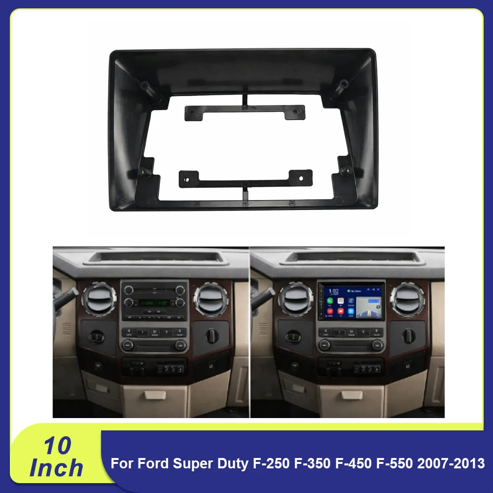

10" Android Dash Kit for Ford Super Duty F-250/F-550 2007-2013 - Seamless Panel & Frame