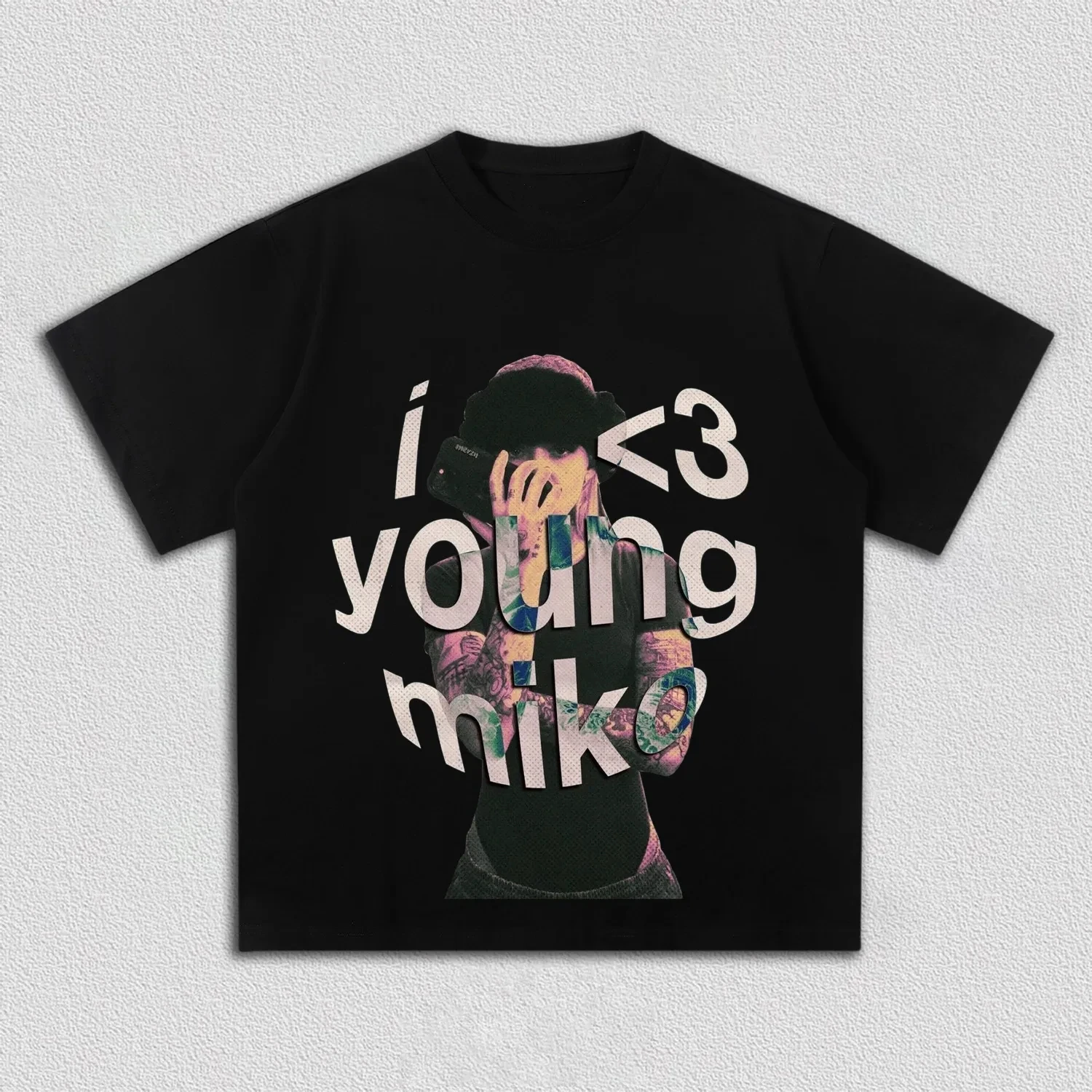Camiseta Young Miko Late Checkout Tour 2026 I Love YOUNG MIKO Merch, camiseta 100% de algodón unisex para hombre y mujer, camiseta informal Y2k para fanáticos