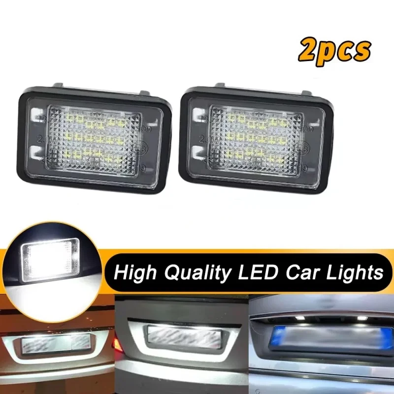 

6000K White LED License Plate Light Number Lamps for Mercedes Benz GLK X204 2007 2008 2009 2010 2011 2012 2013