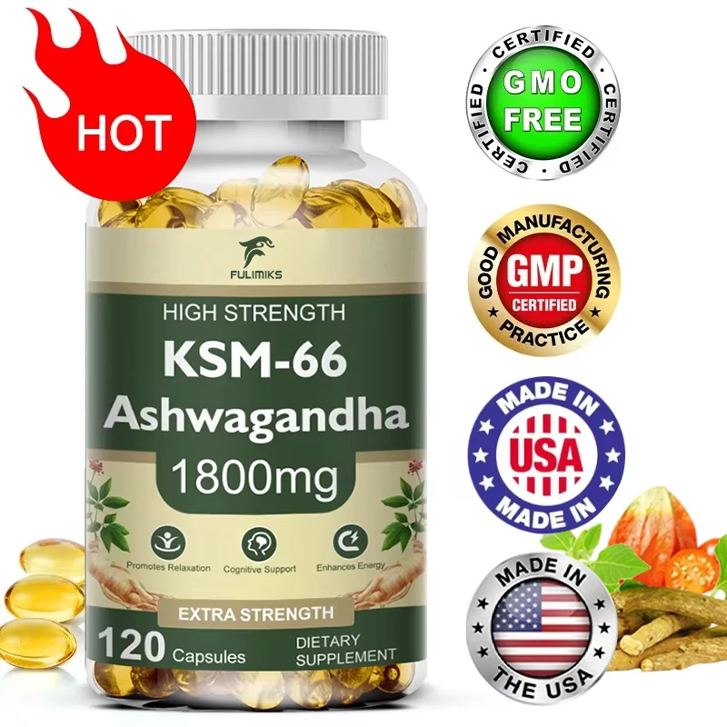 

KSM-66 Organic Ashwagandha Capsules with Zinc | Non-GMO, Vegan | Energy Support, Sleep Health, Premium Formula Health Supplement