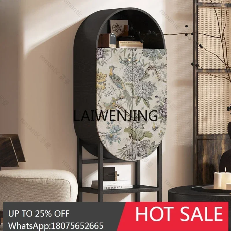 

SGF living room wall installation-free wine display cabinet multi-functional solid wood locker