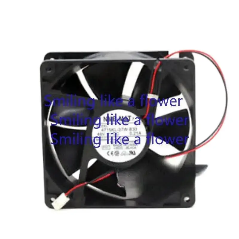 

For Large Air Volume Silent Cooling Fan 4715KL-07W-B30 48V 0.21A 120*120*38mm +