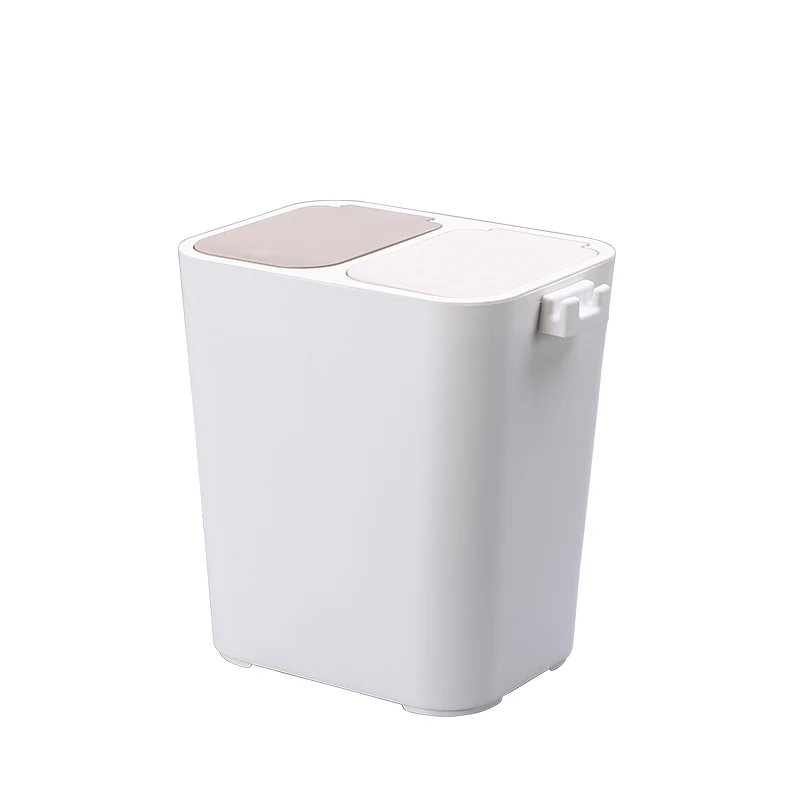 

Small Size Dustbin 2 PCS Classified Dustbin For Garbage Sorting 14L Trash Can For Home