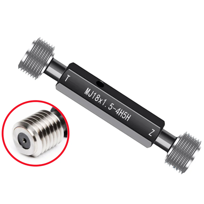 1PCS For Aviation Thread Plug Gauge  Metric Fine MJ 2 3 4 5 6 7 8 9 10 12 14 16 18  4H5H 5H6H 6H7H Accuracy ±0.001mm