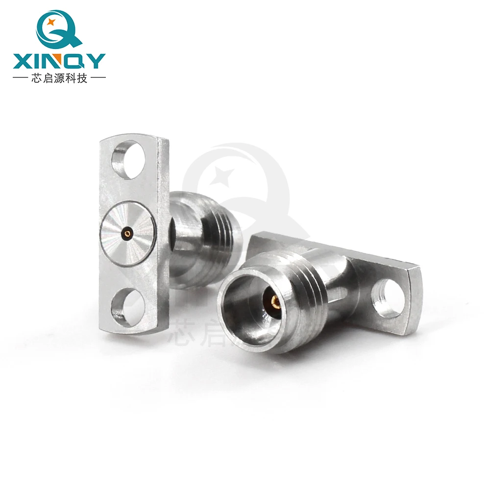 

RF Coaxial Connector 50G High-frequency 2.4-KFD Detachable Base with Two Hole Flange Fixation