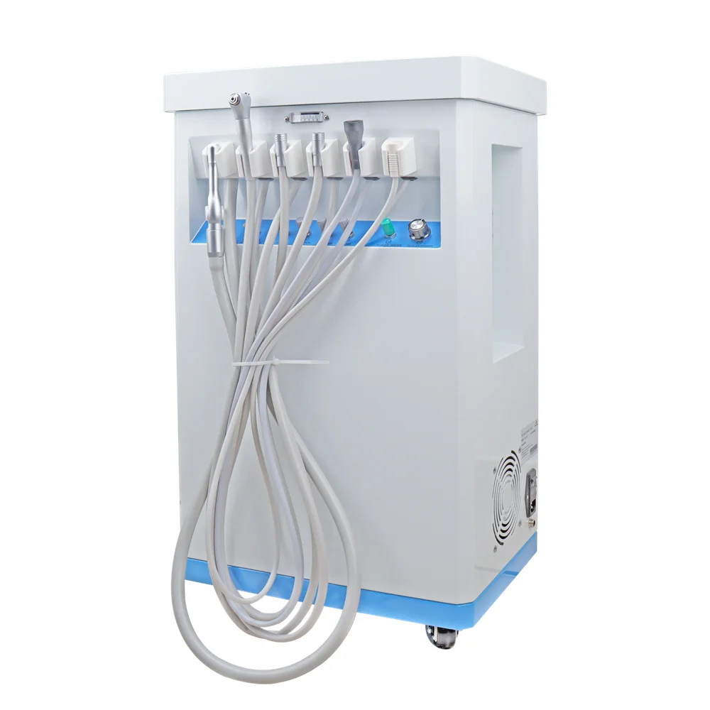 

den tal Clinic use Mobile Portable Mobile den tal Unit with Air Compressor