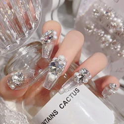 Luxurious Long Ballerina False Nail Home Nail Salon Manicure Nail Art Set For Hand Decoration Nail Art Fashion DIY Nail Art
