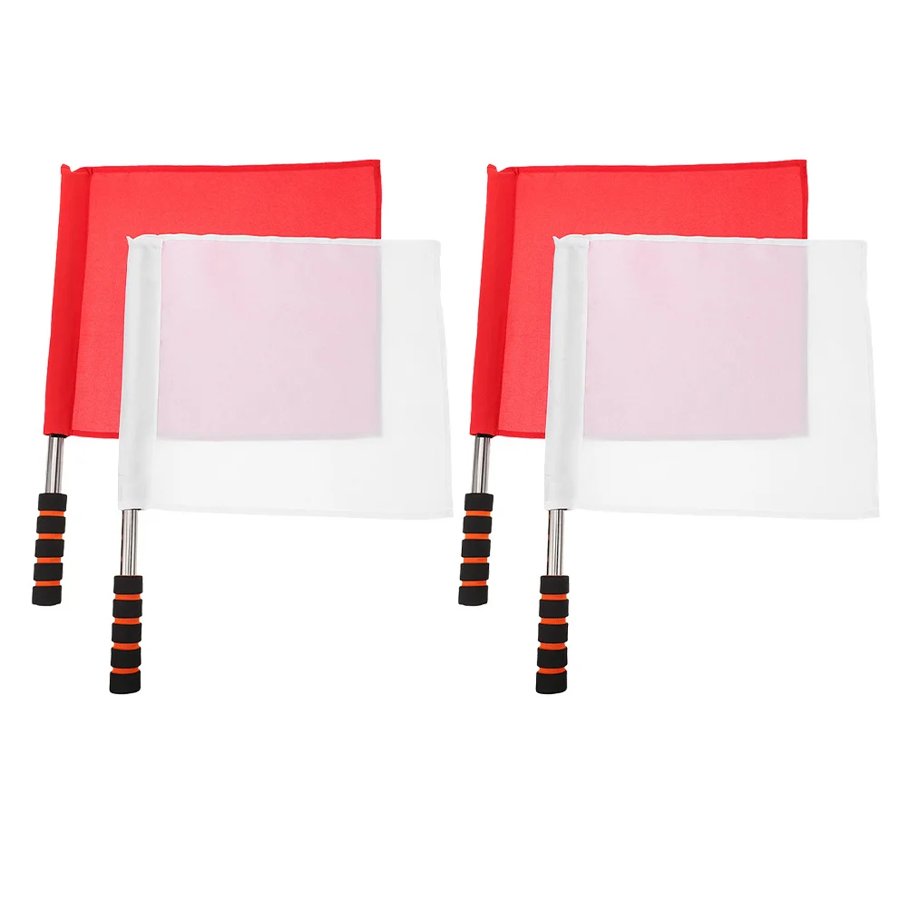 4 pcs Athletics Training Flag Multifunctional Signal Flags For Sports Referee Traffic Control Competition Handheld Set Durable