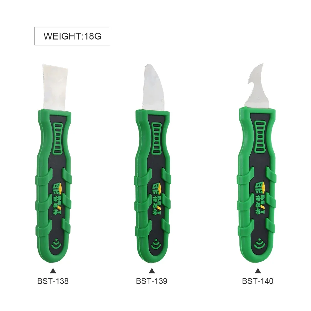 BST-138/139/140 Riparazione del telefono cellulare Assemblare Smontare Utensile da taglio Strumento di leva in plastica Spudger Raschietto per iniezione