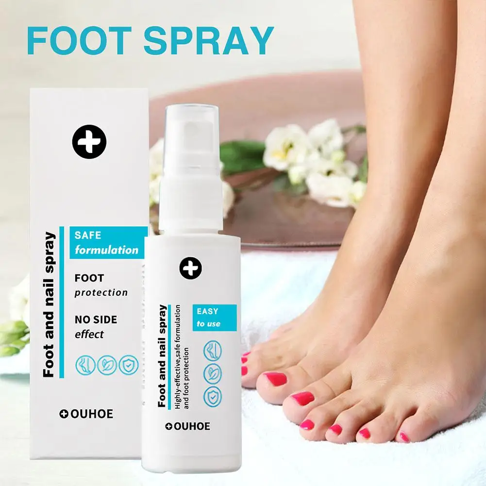 

30ml Foot Care Spray Natural Deodorizing Podiatry Spray Cleansing Foot Skin Dead Remove Care Exfoliator Anti-crack A6I3