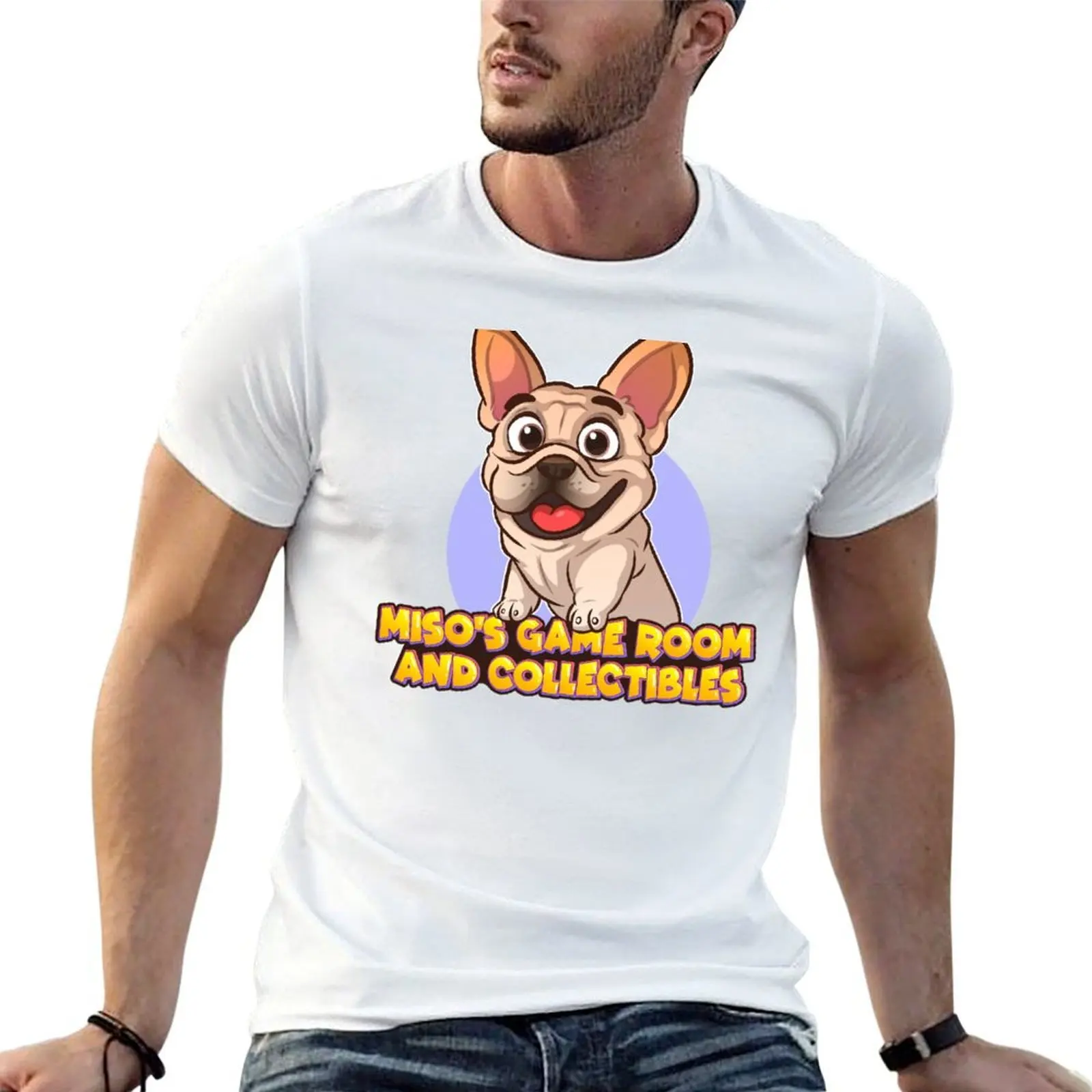 Miso's Game Room and Collectibles logo T-Shirt cotton man t-shirts for a boy mens graphic t-shirts hip hop