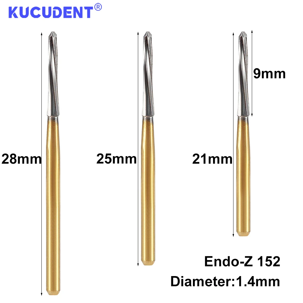 5Pcs/Box FG Dental Tungsten Carbide Burs Zekrya Endo-Z Surgical Endodontic Tungsten Bone Cutters Drill  For High Speed Handpiece