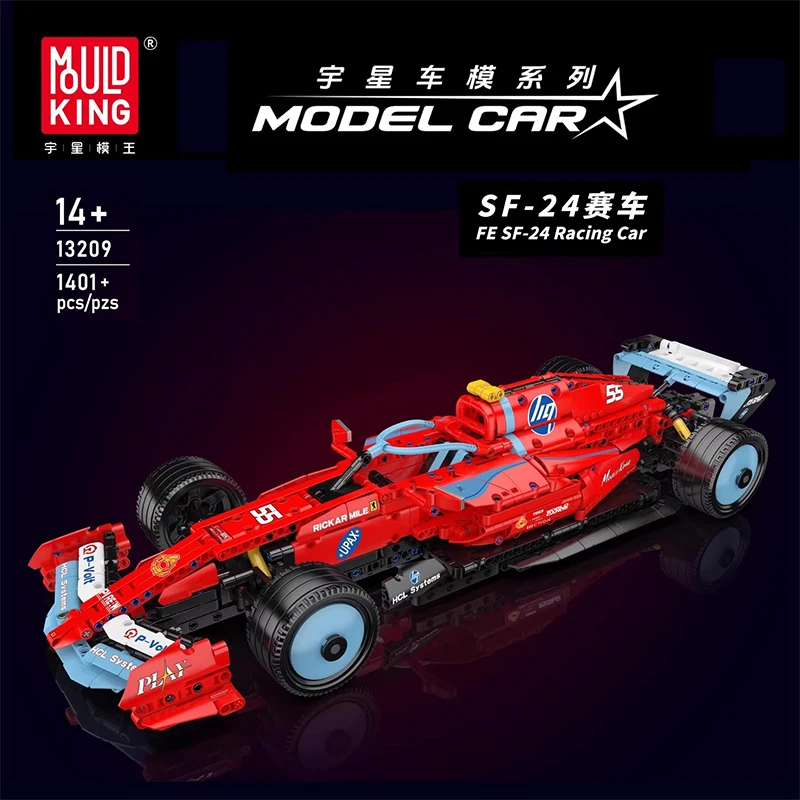 Technisch Kampioenschap Sportvoertuig SF-24 Racing MOLD KING 13209 Bouwsteenmodel Assemblage Puzzel DIY Speelgoed Chrismas Gifts
