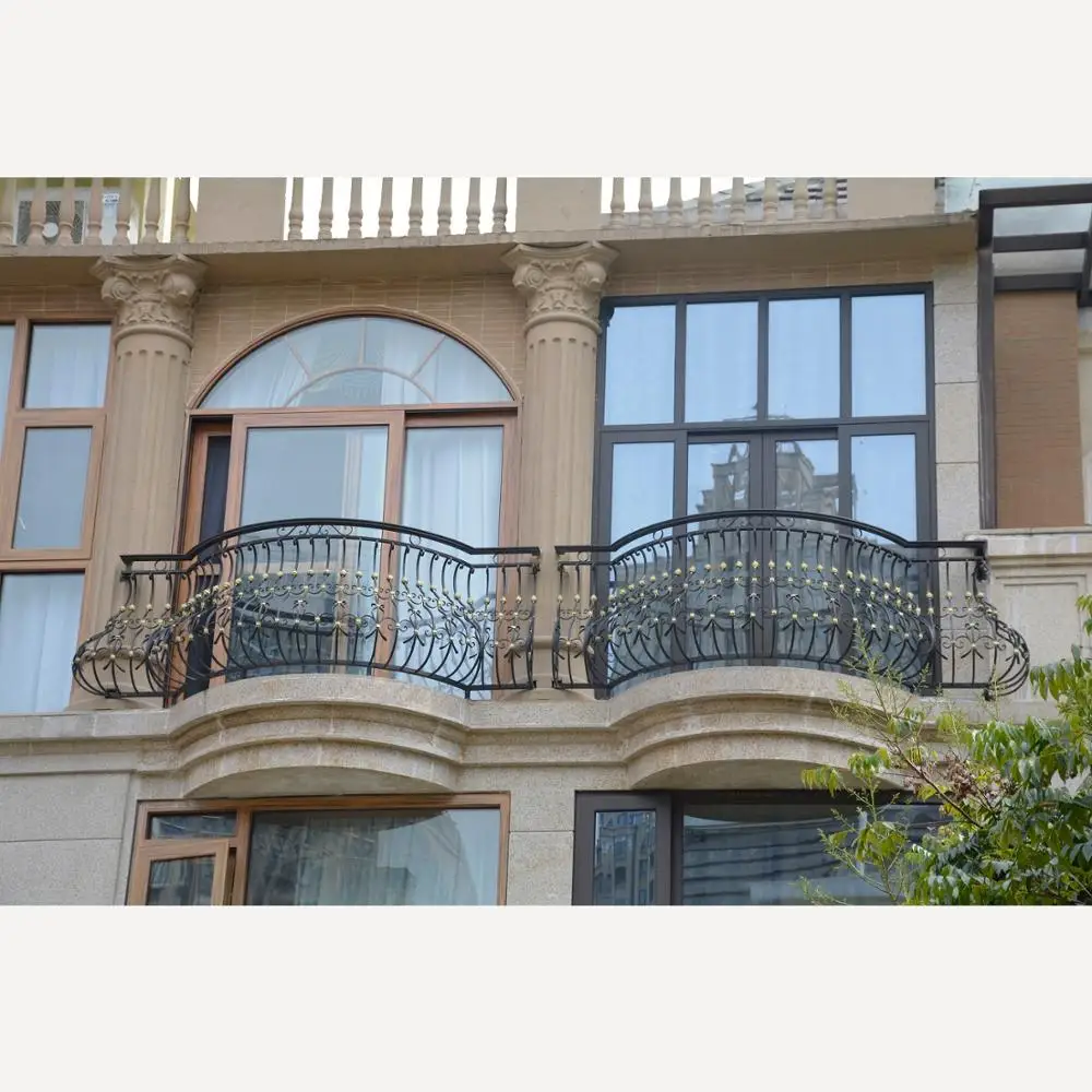 تخصيص الدرابزين والدرابزين لتصميم درابزين الدرج تصميم شواية حديدية بسيط درابزين حديد مشغول للشرفة #2