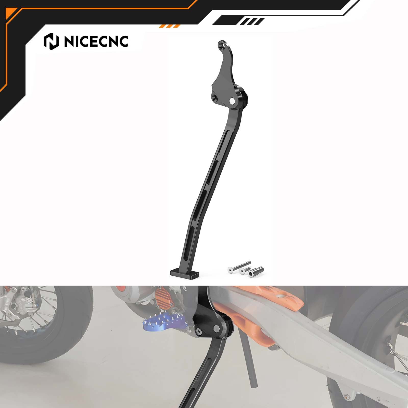 

NICECNC Aluminum Kickstand Side Stand For KTM 250 SX-F 350 SX-F 450 SX-F 2011-2015 125 SX 150 SX 250 SX 2012-2015 Orange Black