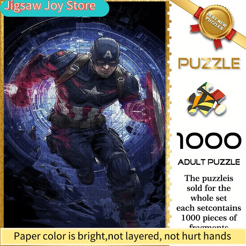 

Marvel Themed Seamless Jigsaw Puzzle Z10.18-100, Shielded Combat Scene - Durable Thickened DIY Puzzle, Adult Brain Teaser Gam