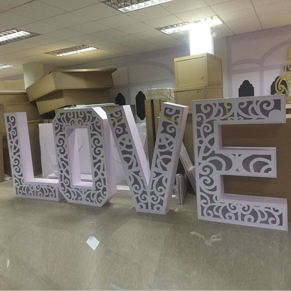 Wedding Decoration Supplies Light Up Marquee Letters /Numbers 0-9 Outdoor Large LED Letters For Sale