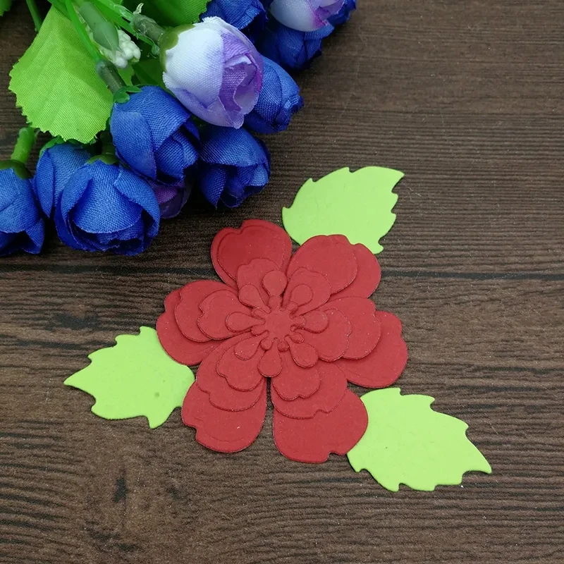 3D Spiral Flower Garland Metal Cutting Dies for DIY Scrapbooking Album Decorative Crafts Embossing Paper Cards Making