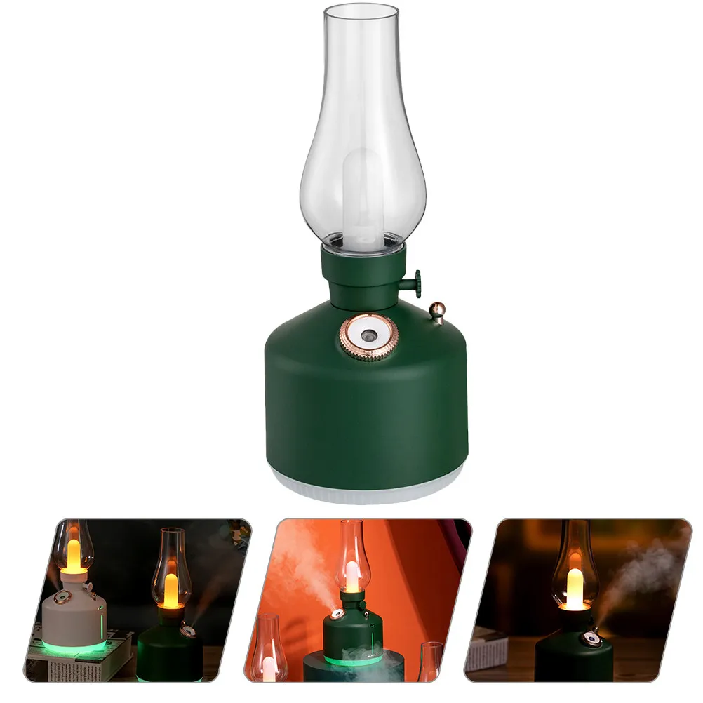 Vintage Retro Humidifier Lamp Compact Portable Aromatherapy Night Light for Bedroom Office Car Home Decoration USB Small Night