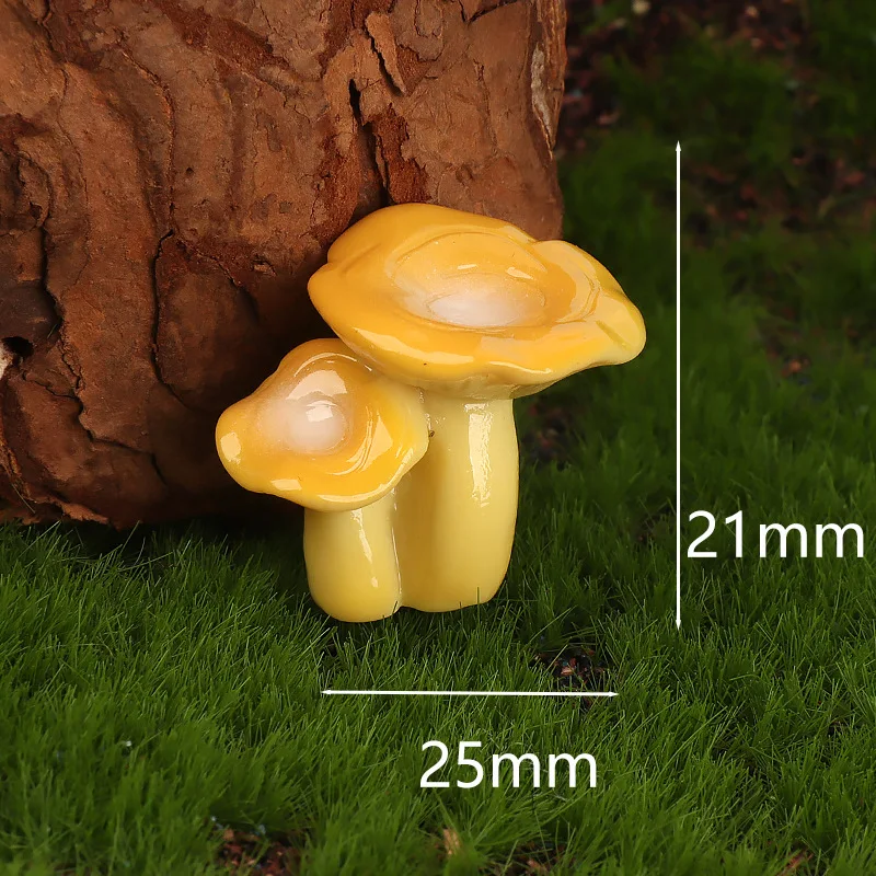 Moos-Mikrolandschaft Kreative Simulation Dschungel-Pilz-Bonsai Gartenarbeit DIY Landschaftsdekoration Zubehör Kleine Ornamente – Detail 6