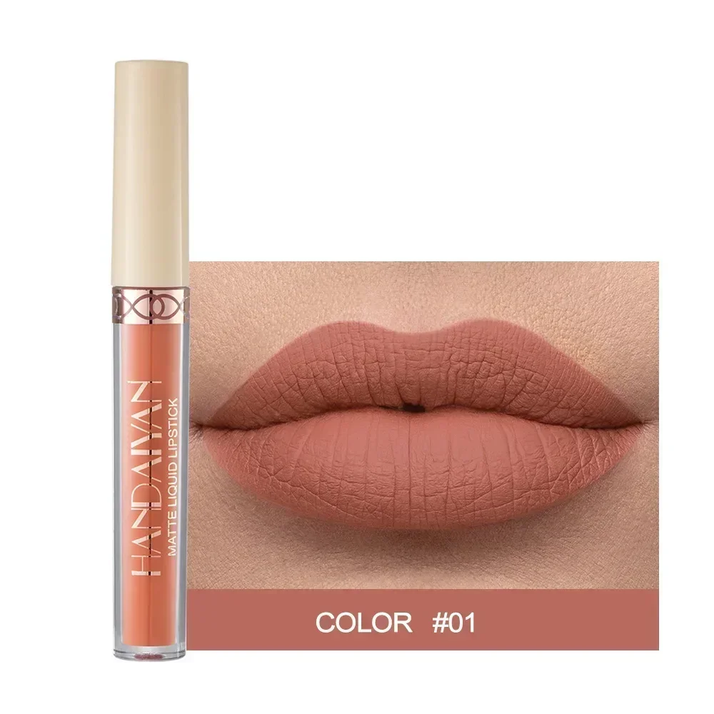 12 Colors Matt Lip Gloss Moisturizer Liquid Lipstick Waterproof Long Lasting Red Lip Tint Korean Makeup Women Cosmetic Wholesale